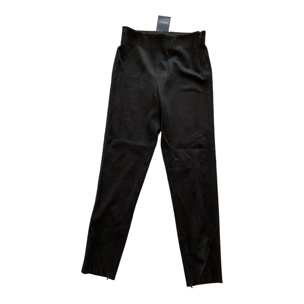 Forever 21 Faux Suede Split Hem Pants Sz M